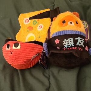 Black and Blue Plush Toy